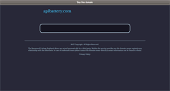 Desktop Screenshot of apibattery.com